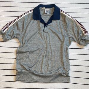 Vintage 70’s Kennington California Striped Short Sleeve Polo Shirt Size Large
